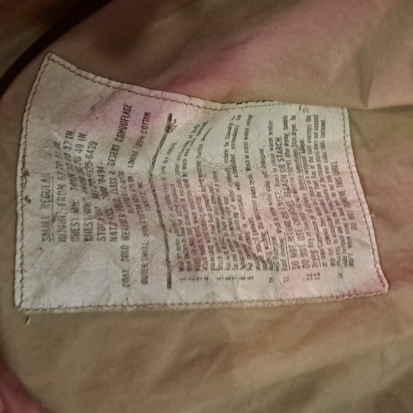 Gulf War Era national guard issued dessert camo, size s - Picture 7 of 9